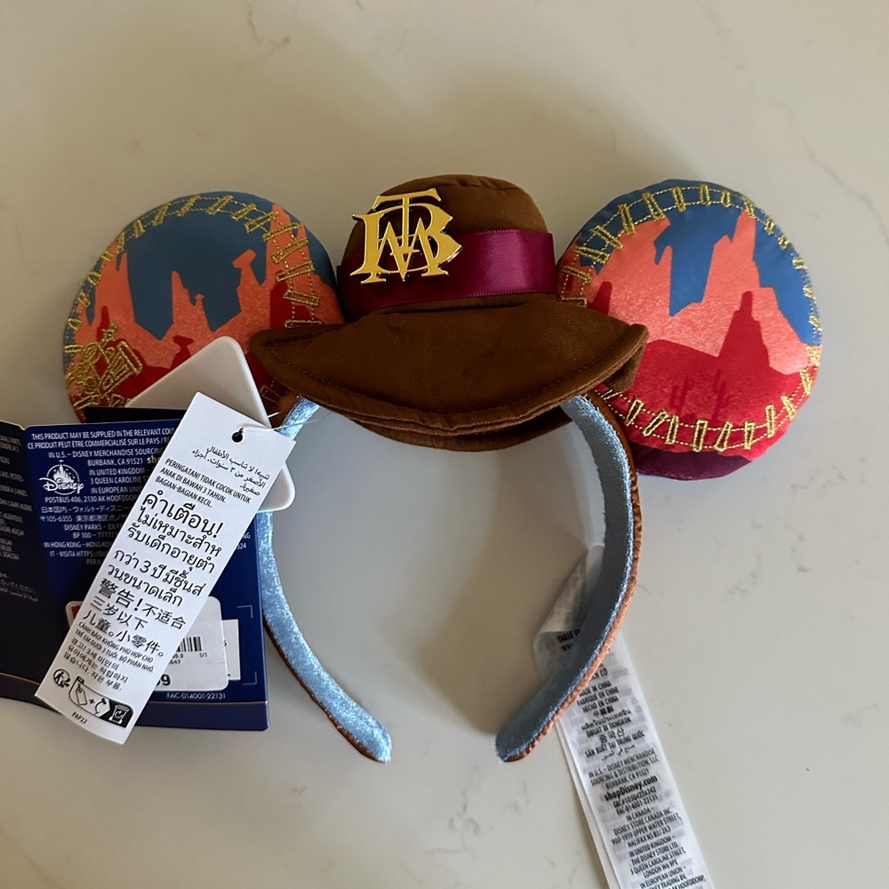 Disney 50 anniversary Big thunder railroad ears new!